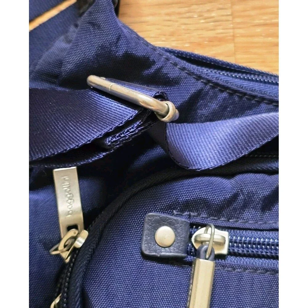 BAGGALLINI Everyday AntiTheft RFID protection nylon crossbody Dark Blue - Picture 12 of 13